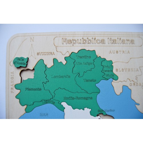 Puzzle Harta Italiei