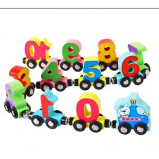 Tren magnetic cu cifre 